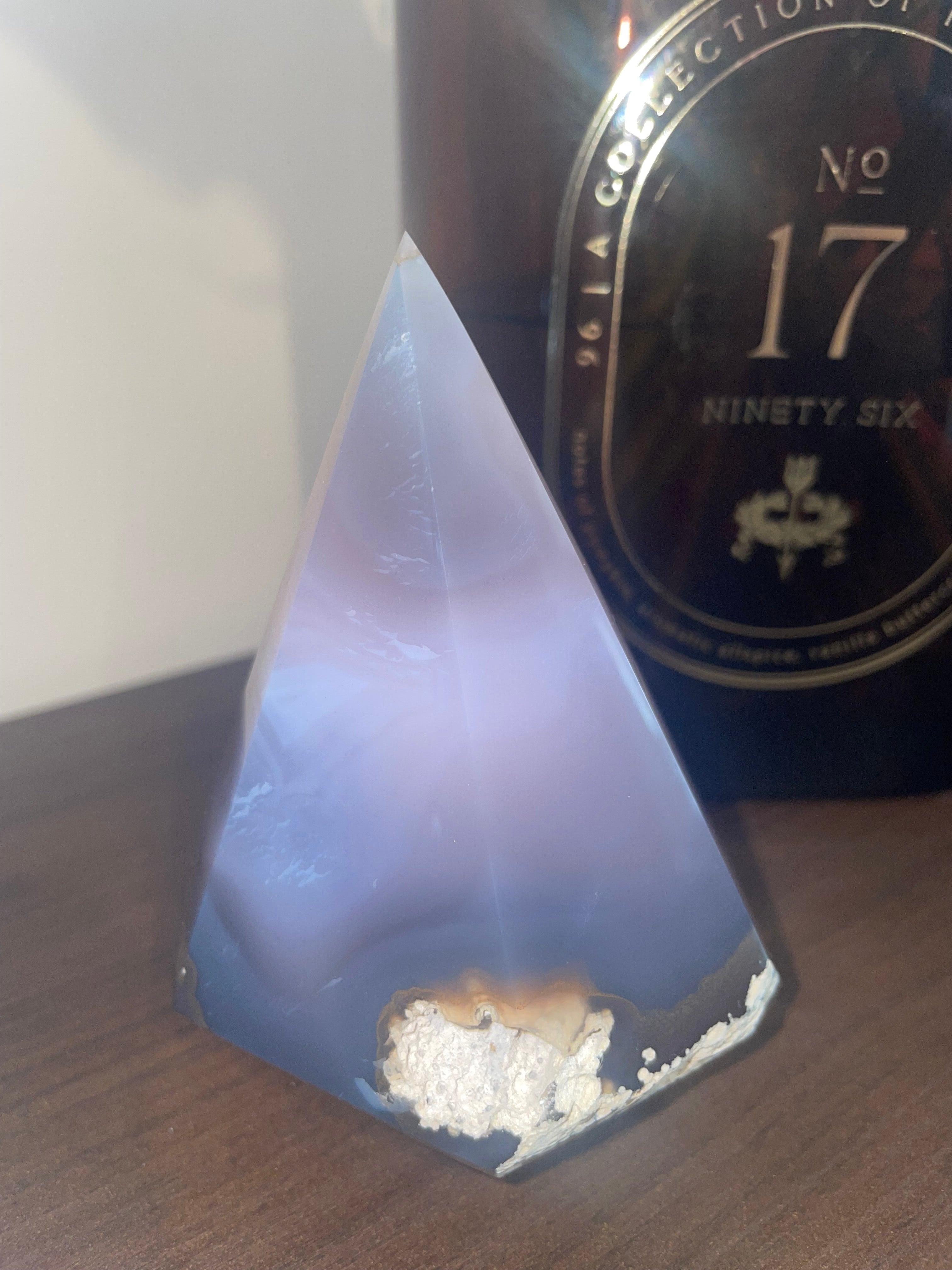 Purple & Blue Druzy Agate Diamond with Open Druzy (Brazil)
