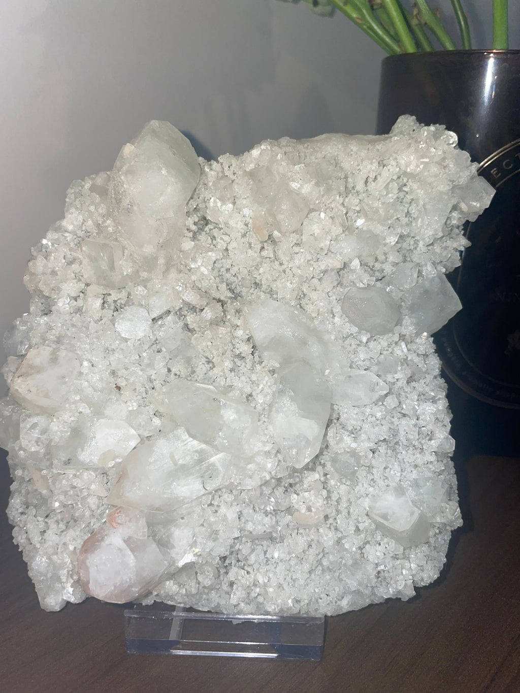 Diamond Apophyllite on Stand