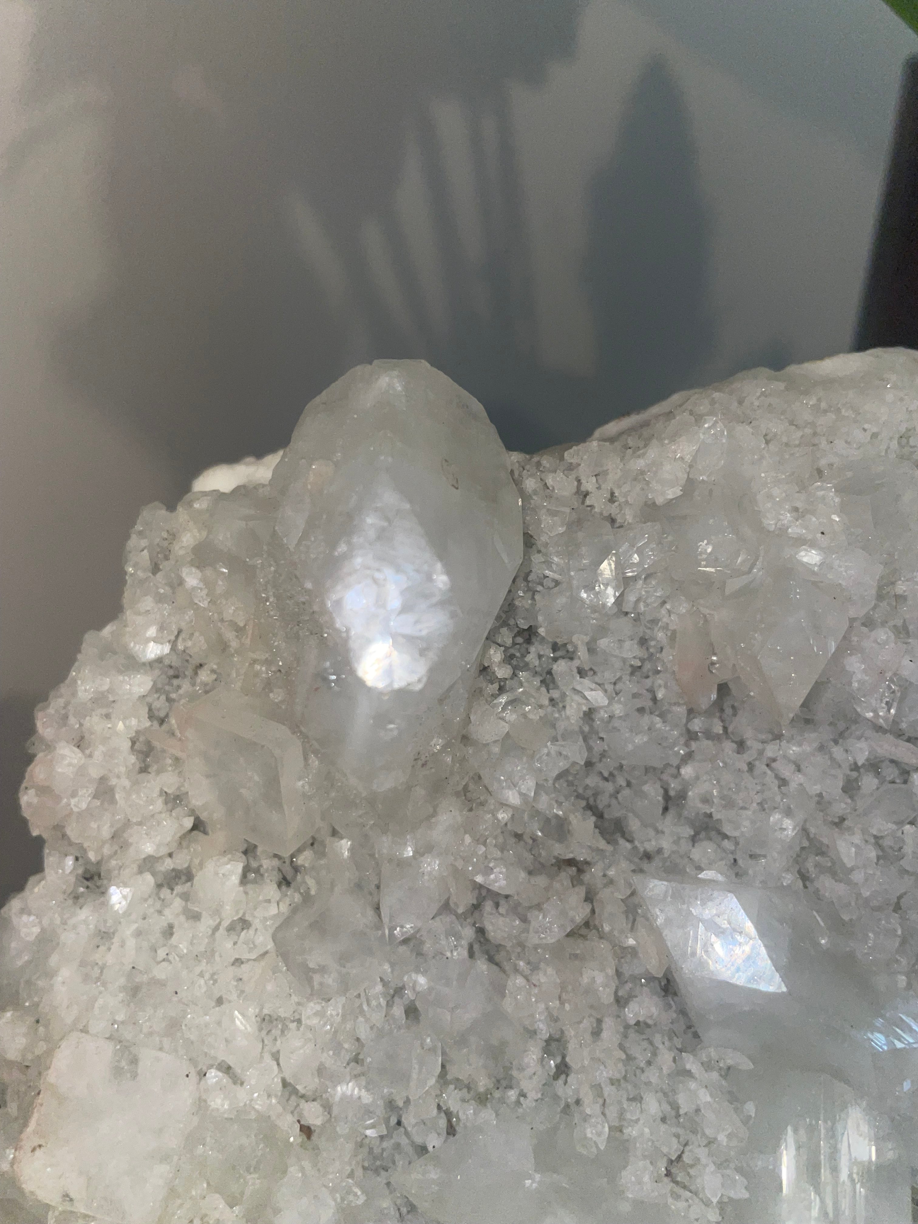 Diamond Apophyllite on Stand
