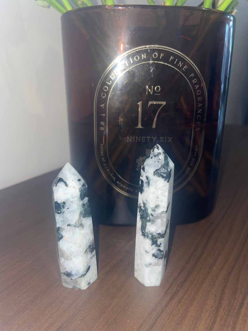 Rainbow Moonstone Point