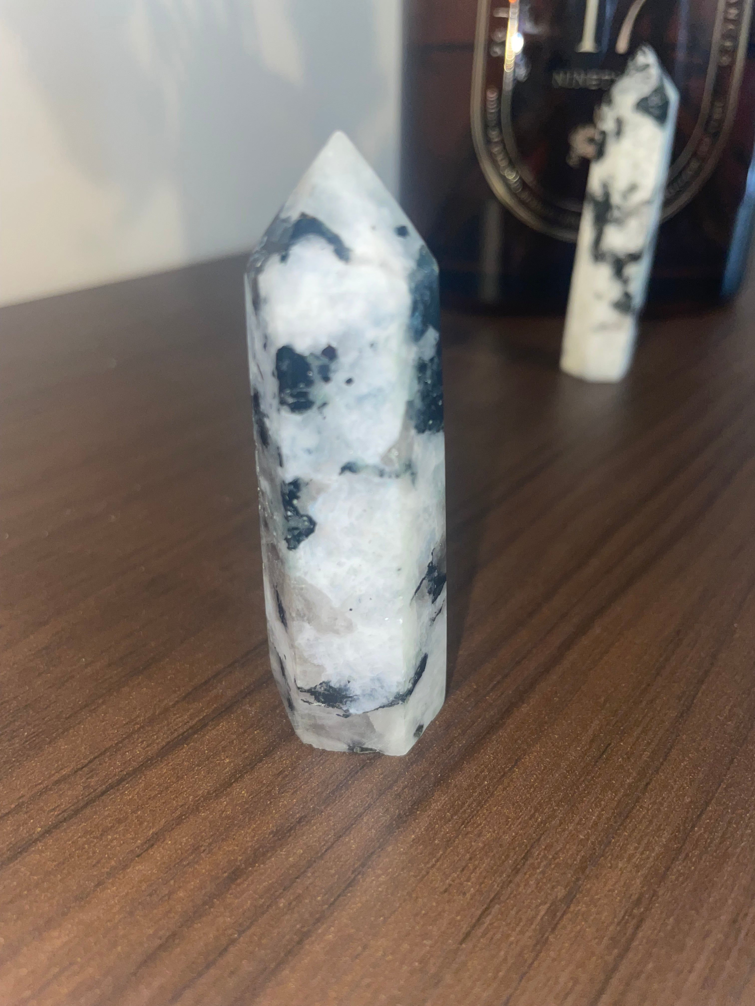 Rainbow Moonstone Point