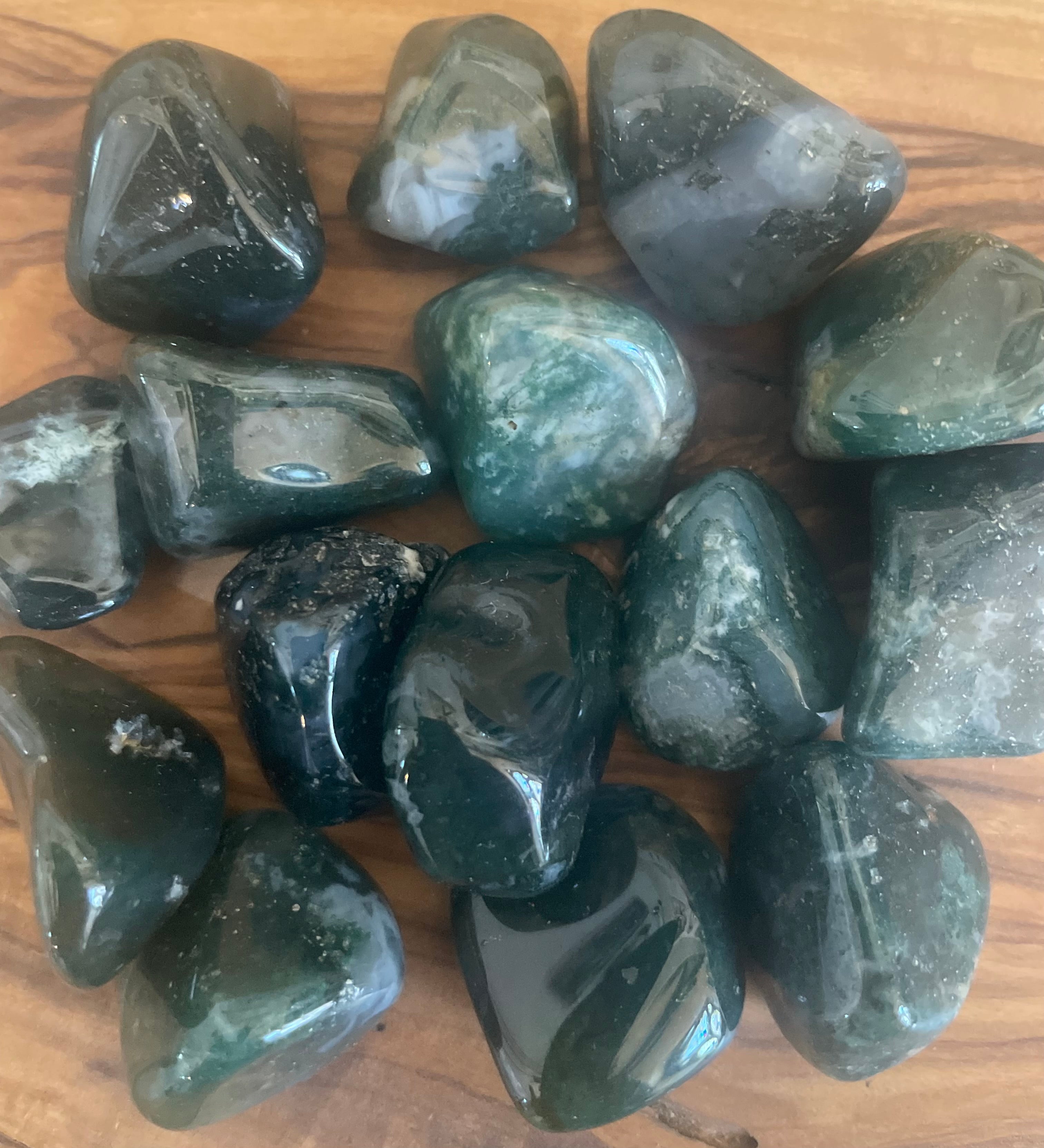 Moss Agate Tumble Stone