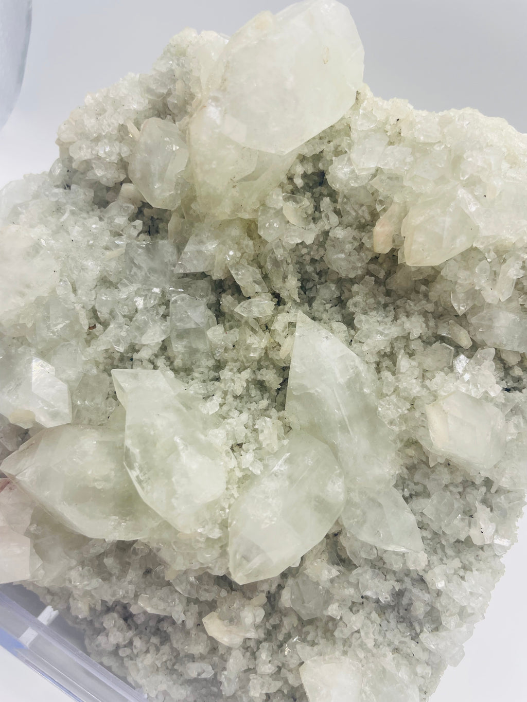 Diamond Apophyllite on Stand
