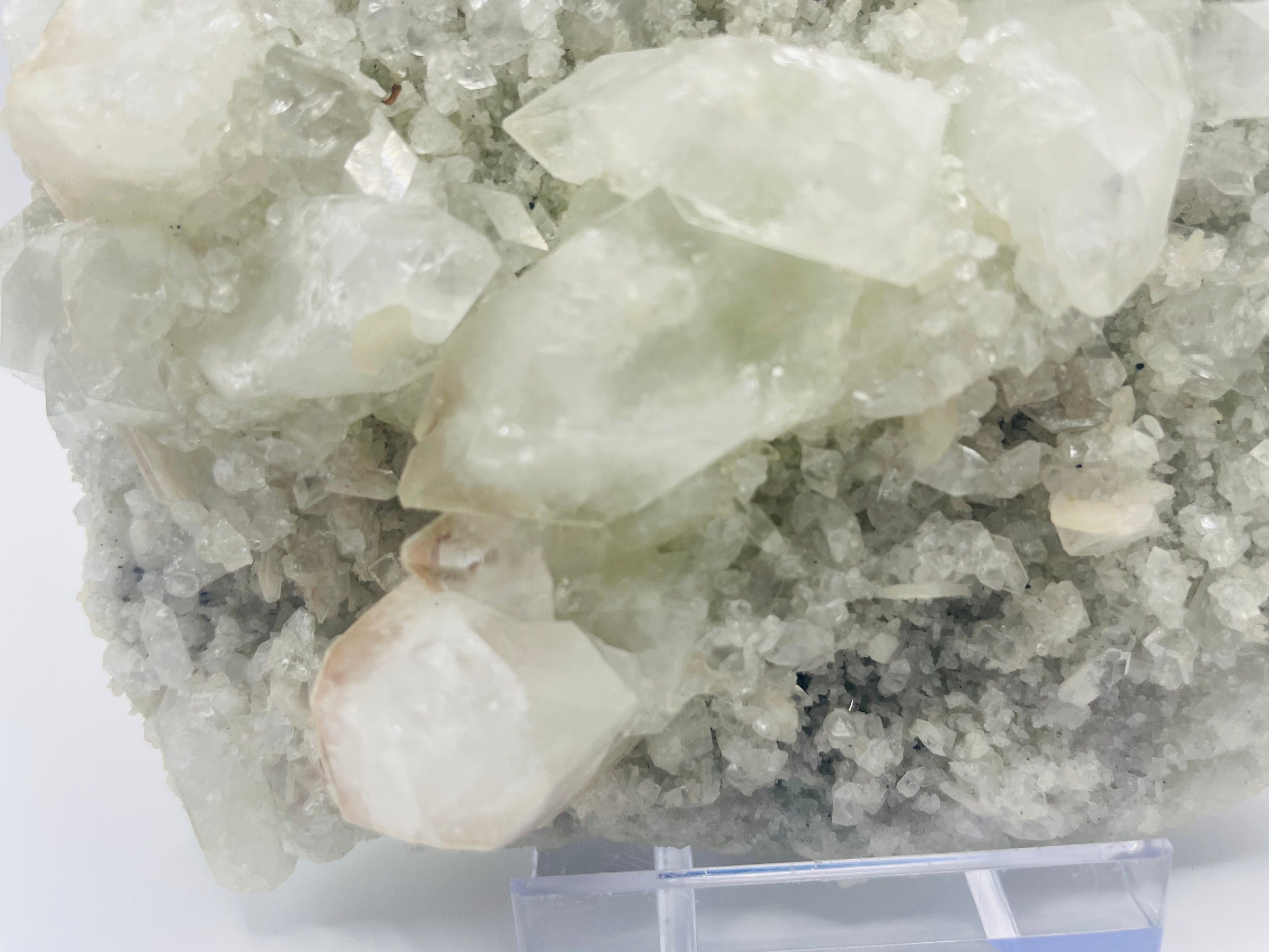 Diamond Apophyllite on Stand