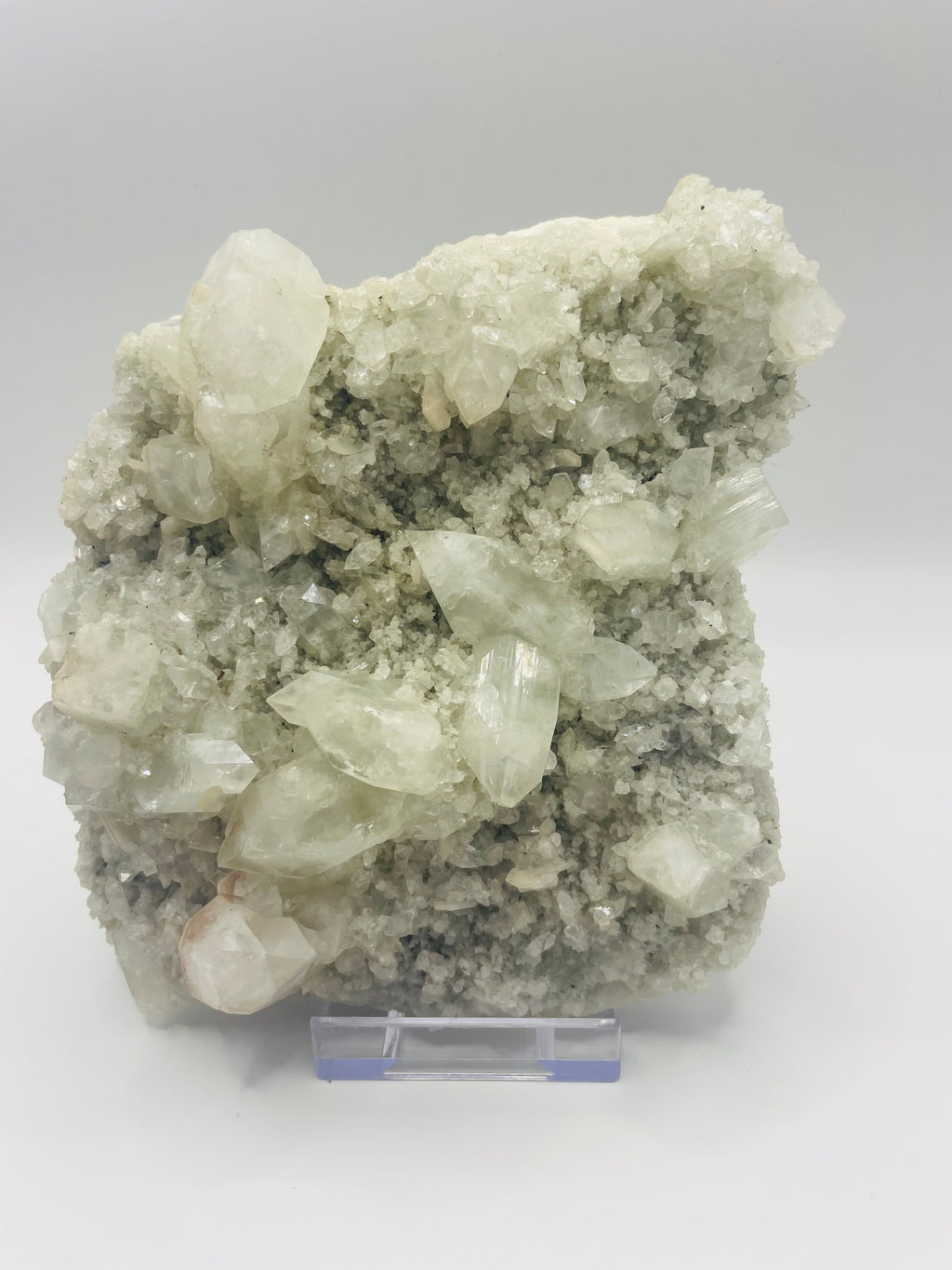 Diamond Apophyllite on Stand