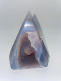 Purple & Blue Druzy Agate Diamond with Open Druzy (Brazil)
