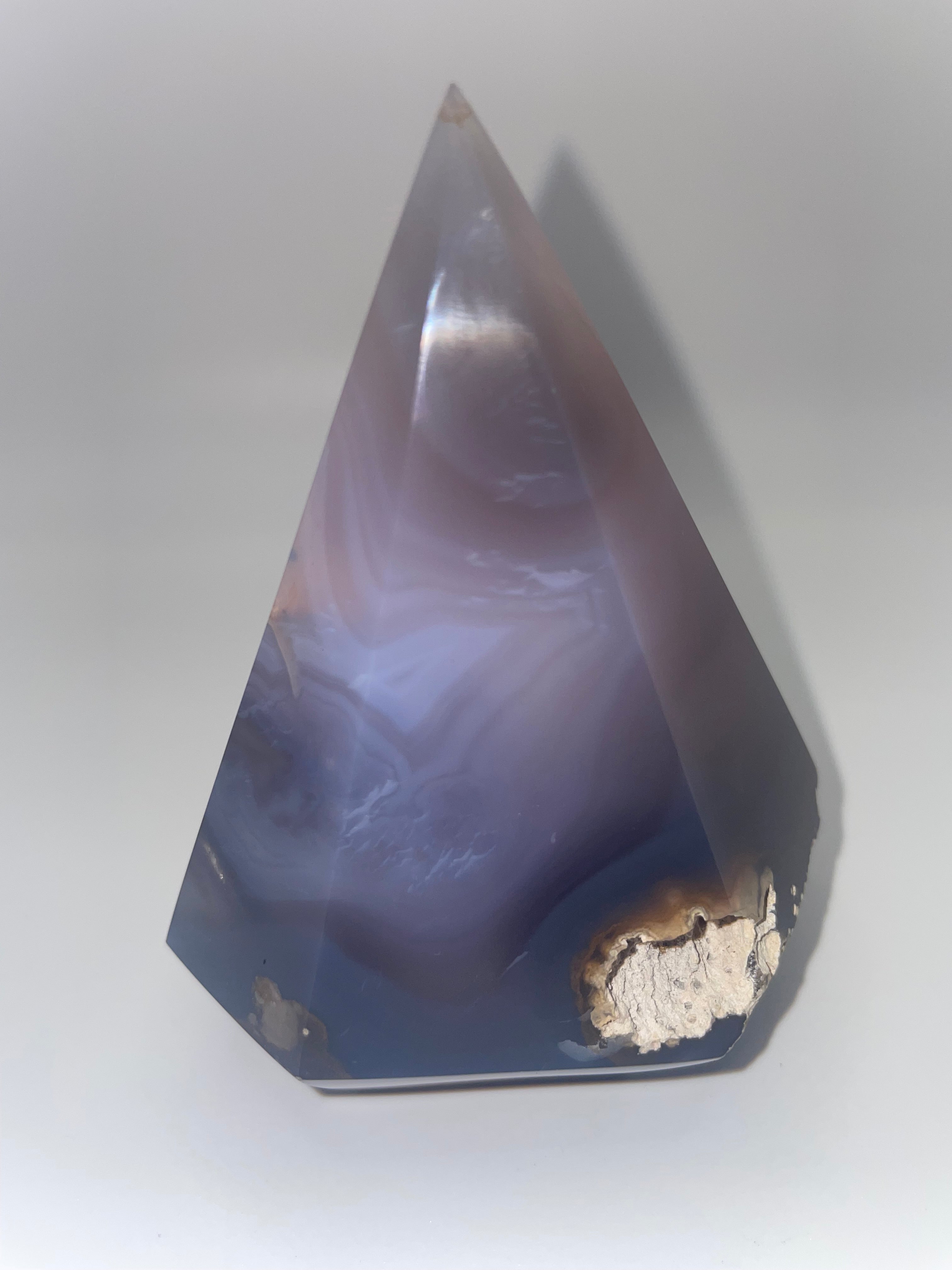 Purple & Blue Druzy Agate Diamond with Open Druzy (Brazil)