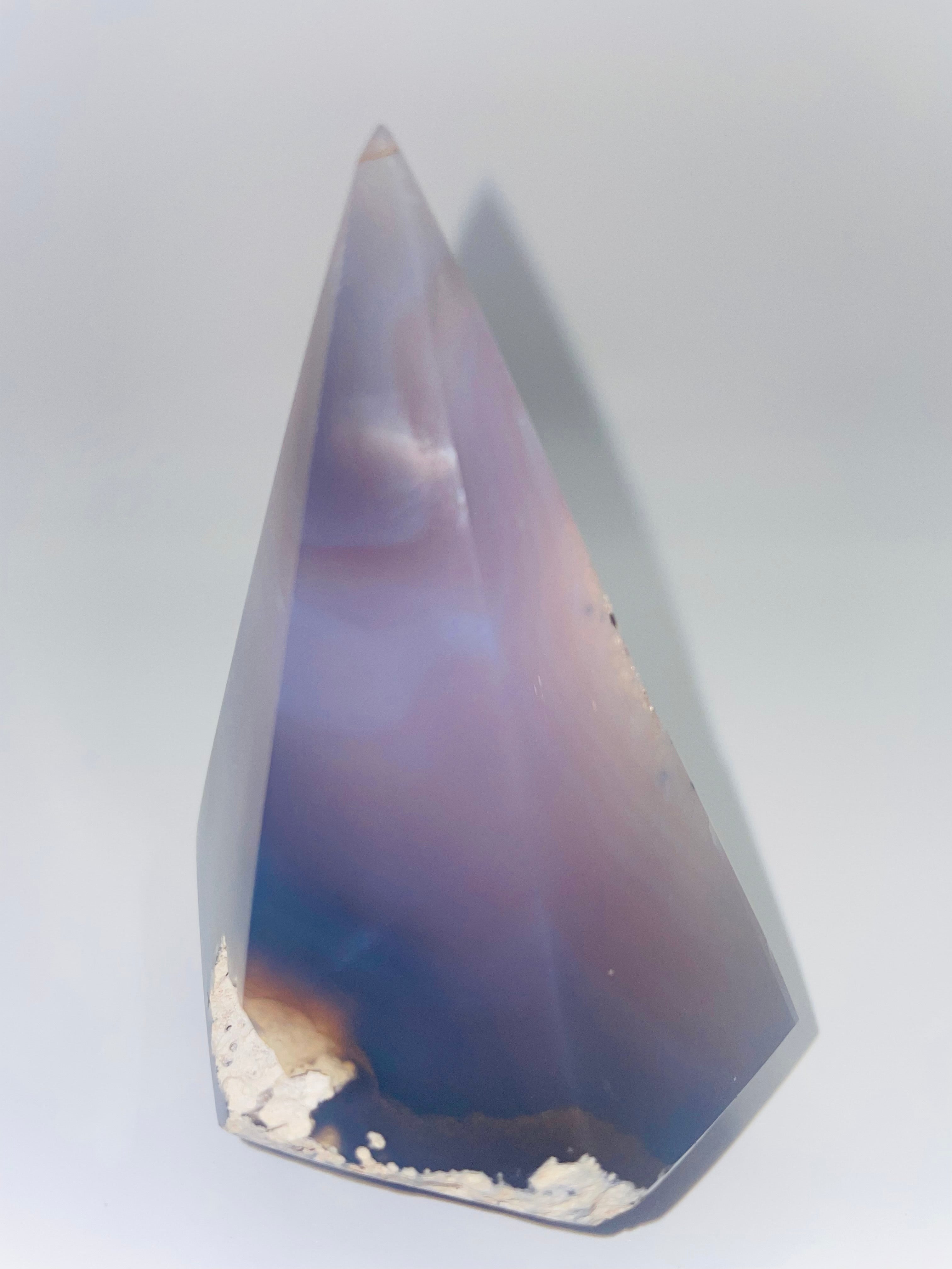 Purple & Blue Druzy Agate Diamond with Open Druzy (Brazil)