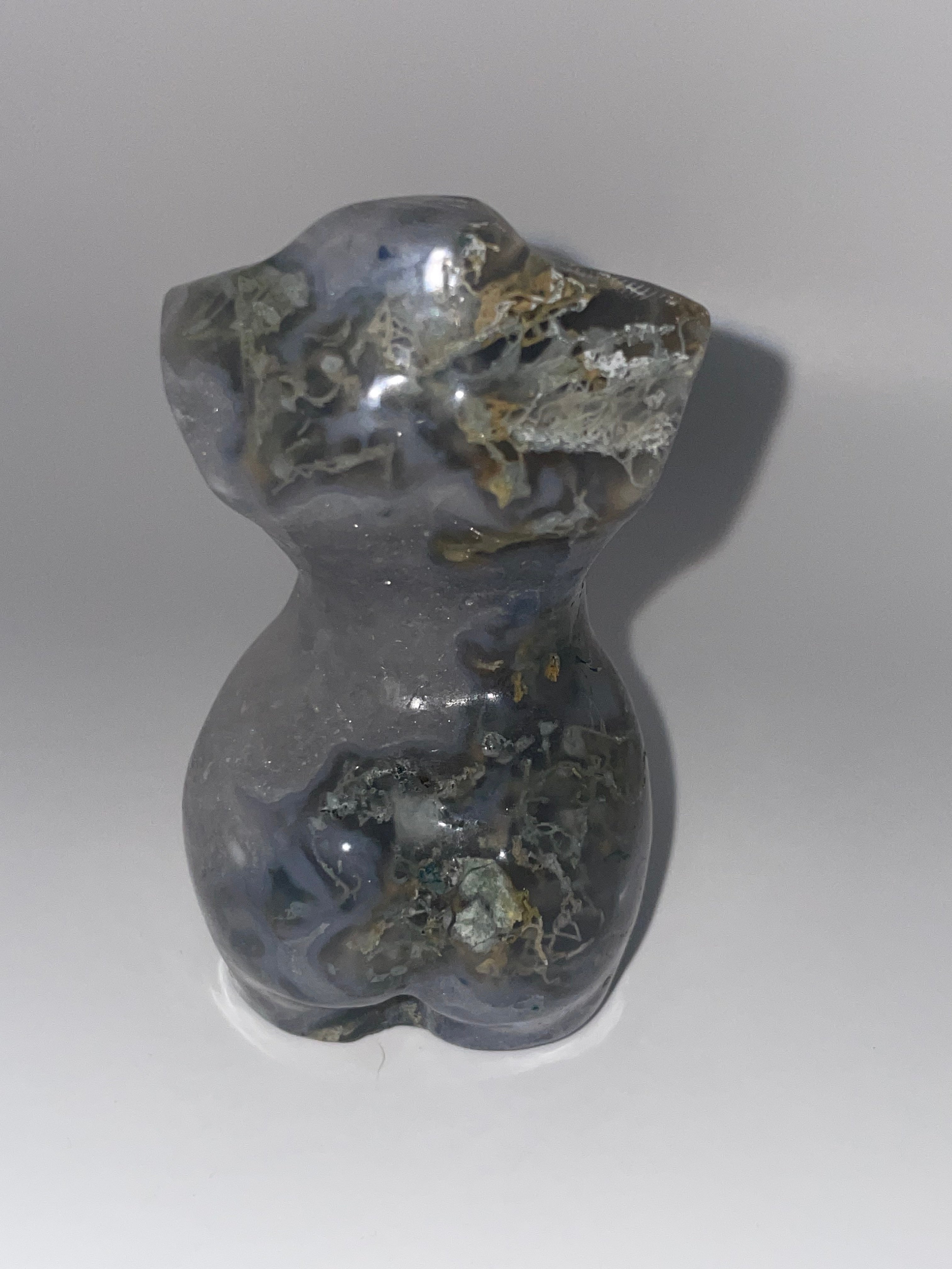 Moss Agate Goddess Body