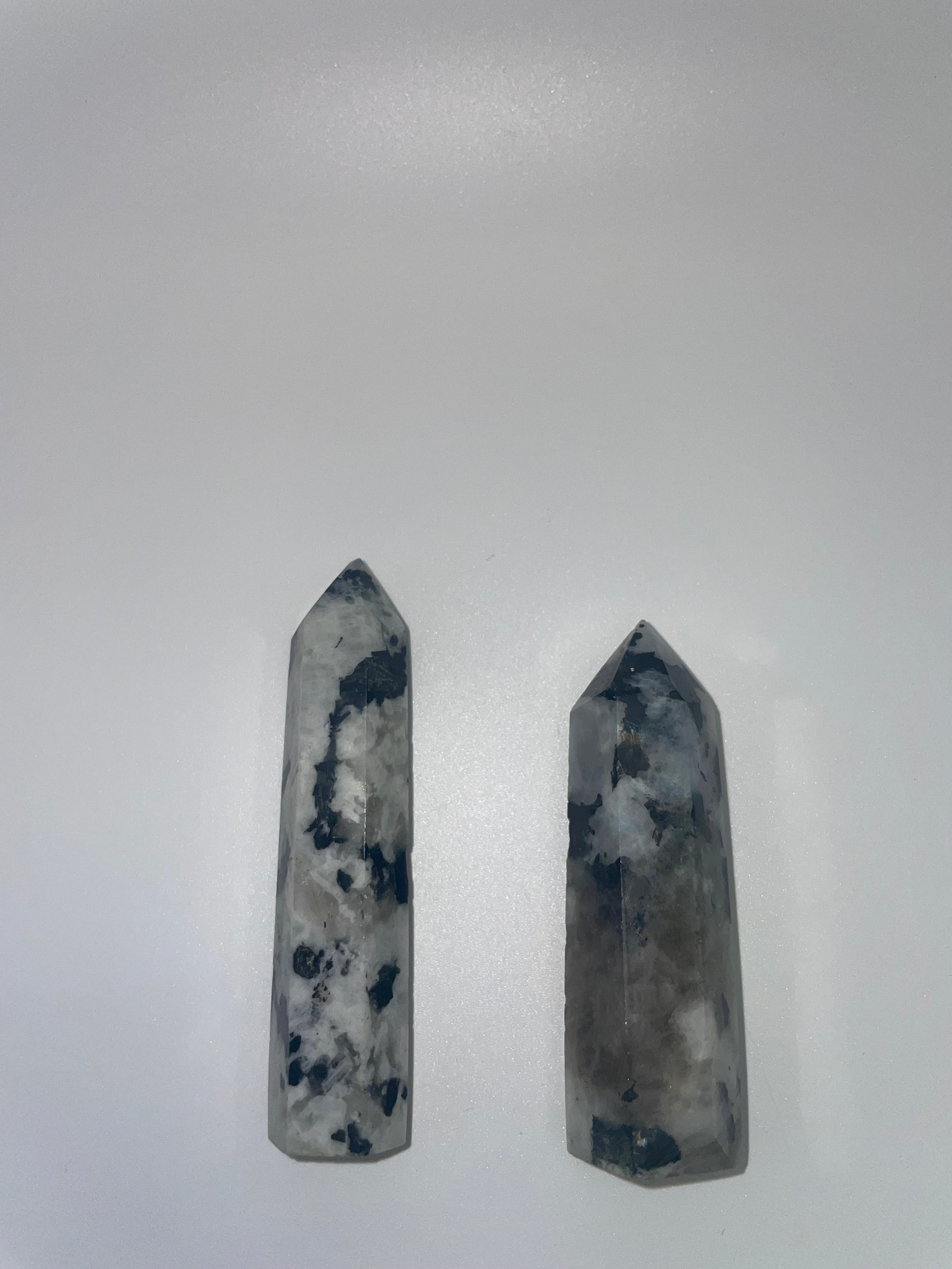 Rainbow Moonstone Point