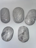 Crazy Lace Agate Palm Stone