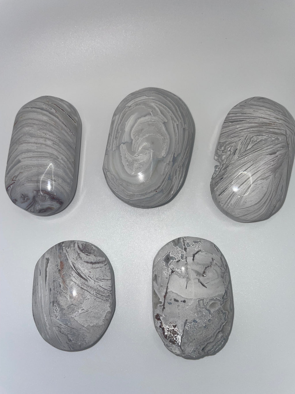 Crazy Lace Agate Palm Stone