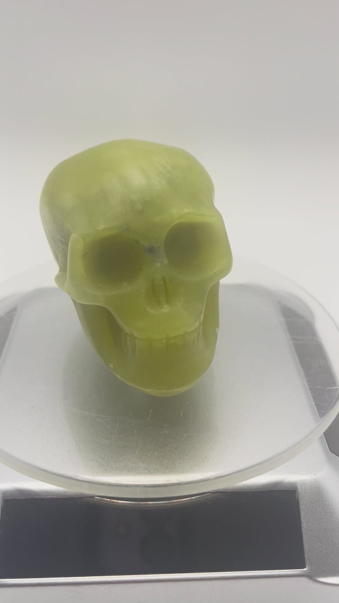 Green Calcite Skull